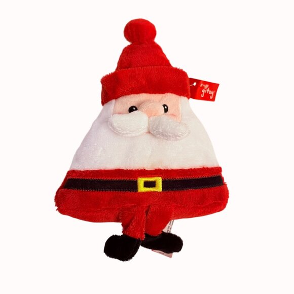 Babys First Christmas Gift Set Embroidered Hat Booties Bibs Blanket Santa Plush - Picture 5 of 13